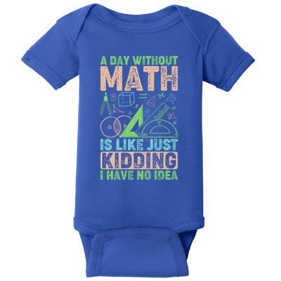 A Day Without Math Is Like Just Ding Meaningful Gift Baby Bodysuit
