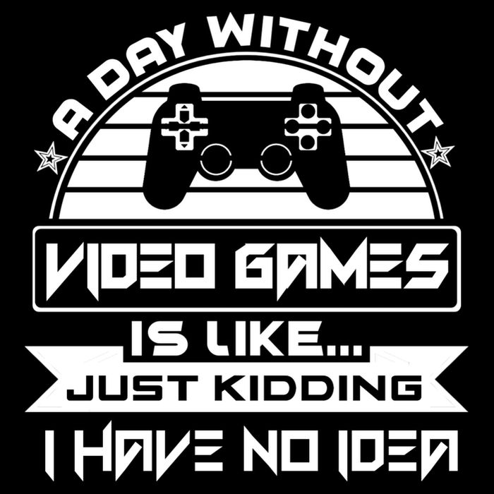 A Day Without Video Games Is Like Just Kidding I Have No Idea Apron