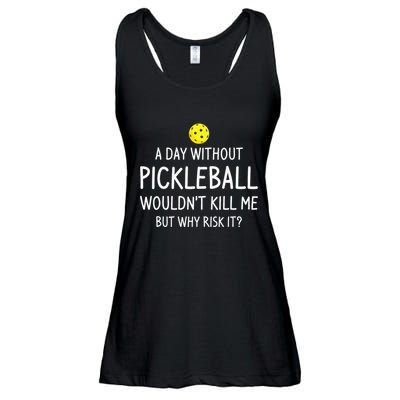 A Day Without Pickleball is Like Cool Pickleball Dink Player Ladies Essential Flowy Tank