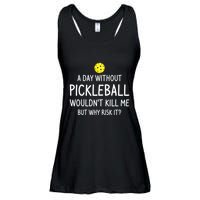 A Day Without Pickleball is Like Cool Pickleball Dink Player Ladies Essential Flowy Tank