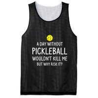 A Day Without Pickleball is Like Cool Pickleball Dink Player Mesh Reversible Basketball Jersey Tank