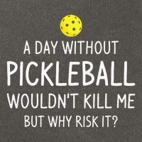 A Day Without Pickleball is Like Cool Pickleball Dink Player Cotton Canvas Backpack