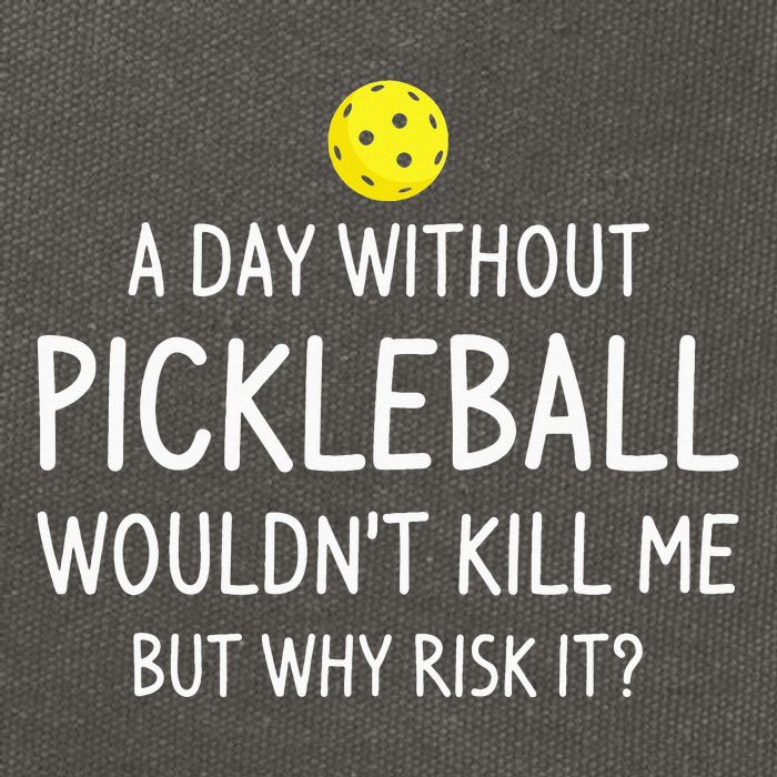 A Day Without Pickleball is Like Cool Pickleball Dink Player Cotton Canvas Backpack
