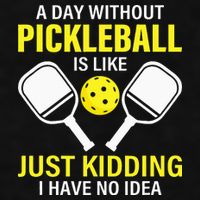 A Day Without Pickleball is Like Pickleball Dink Player Ladies PosiCharge Tri-Blend Wicking Tank