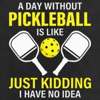 A Day Without Pickleball is Like Pickleball Dink Player Garment-Dyed Fleece Hoodie