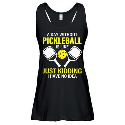 A Day Without Pickleball is Like Pickleball Dink Player Ladies Essential Flowy Tank