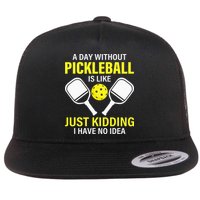 A Day Without Pickleball is Like Pickleball Dink Player Flatbill Hat