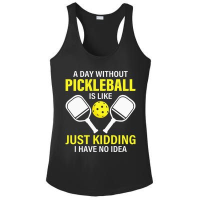 A Day Without Pickleball is Like Pickleball Dink Player Ladies PosiCharge Competitor Racerback Tank