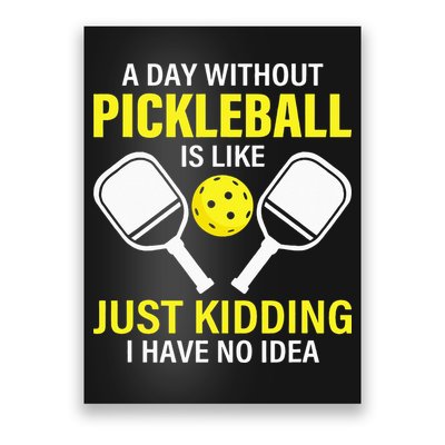 A Day Without Pickleball is Like Pickleball Dink Player Poster