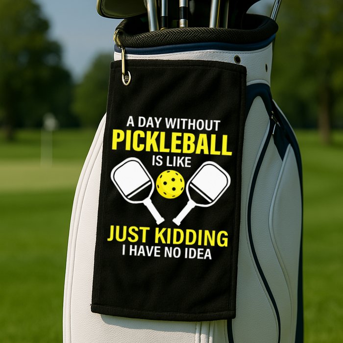 A Day Without Pickleball is Like Pickleball Dink Player Golf Towel