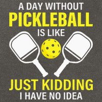 A Day Without Pickleball is Like Pickleball Dink Player Cotton Canvas Backpack