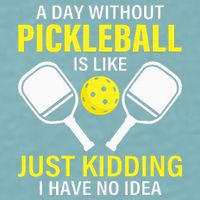 A Day Without Pickleball is Like Pickleball Dink Player Sueded Cloud Jersey T-Shirt