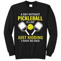 A Day Without Pickleball Is Like Haha NO Clue Dink Sweatshirt