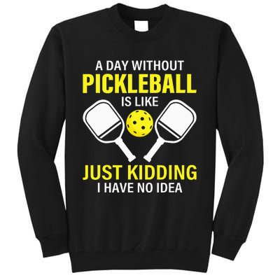 A Day Without Pickleball Is Like Haha NO Clue Dink Tall Sweatshirt