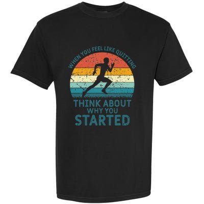 A Day Without Running Funny Runner Running Garment-Dyed Heavyweight T-Shirt