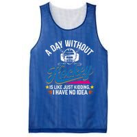 A Day Without Hockey Funny Vintage Ice Hockey Gift Mesh Reversible Basketball Jersey Tank