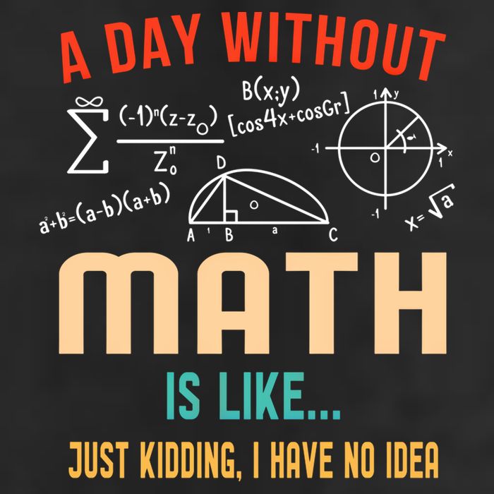 A Day Without Math Is Like Math Student Math Teacher Gift Golf Towel