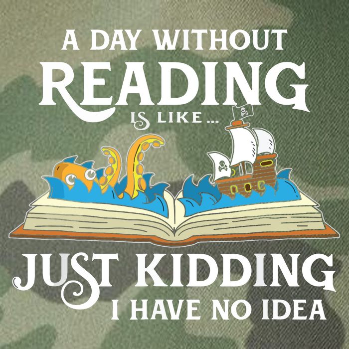 A Day Without Reading Is Like Book Lover Gift & Reading Legacy Tie Dye Trucker Hat