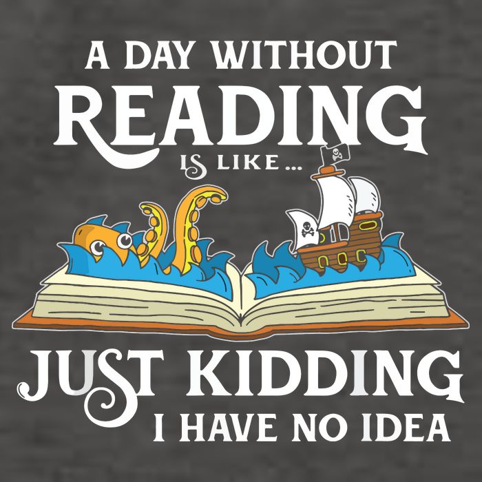A Day Without Reading Is Like Book Lover Gift & Reading Vector Backpack