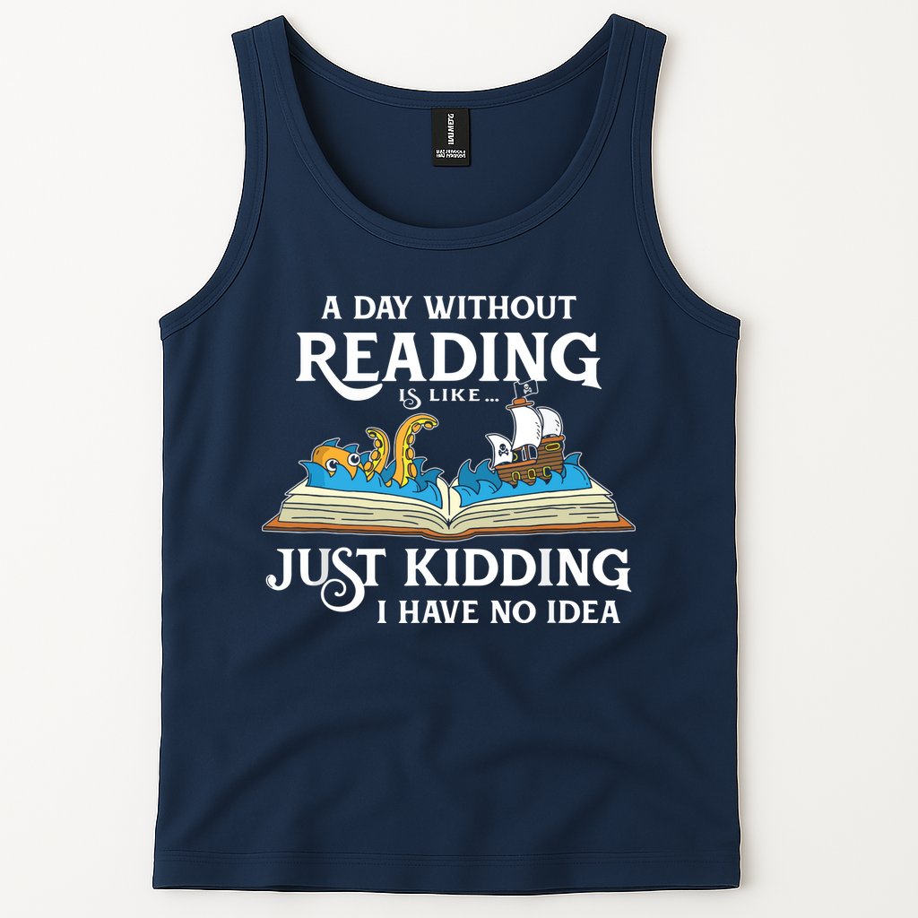 A Day Without Reading Is Like Book Lover Gift & Reading Tank Top