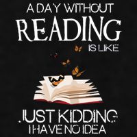 A Day Without Reading Is Like, Book Lover Gift & Reading Ladies PosiCharge Tri-Blend Wicking Tank