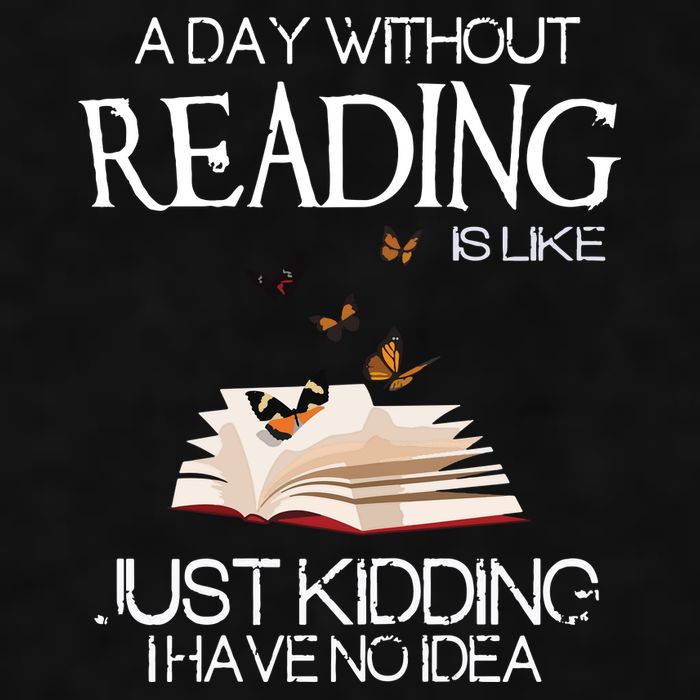 A Day Without Reading Is Like, Book Lover Gift & Reading Ladies PosiCharge Tri-Blend Wicking Tank