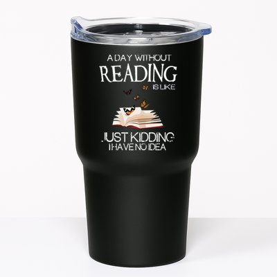 A Day Without Reading Is Like, Book Lover Gift & Reading Tumbler