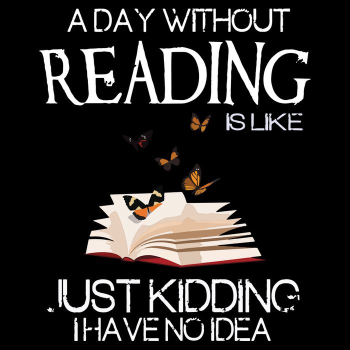 A Day Without Reading Is Like, Book Lover Gift & Reading Cropped Pullover Crew
