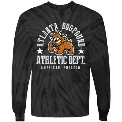 ATLANTA Dogpound Workout Excercise Lover Dog Owner Tie-Dye Long Sleeve Shirt