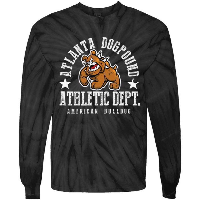 ATLANTA Dogpound Workout Excercise Lover Dog Owner Tie-Dye Long Sleeve Shirt