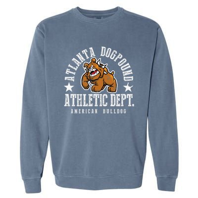 ATLANTA Dogpound Workout Excercise Lover Dog Owner Garment-Dyed Sweatshirt