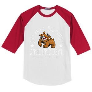 ATLANTA Dogpound Workout Excercise Lover Dog Owner Kids Colorblock Raglan Jersey