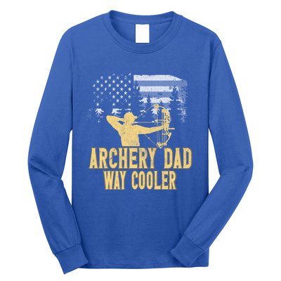 Archery Dad Way Cool Father's Day Cool Gift Long Sleeve Shirt