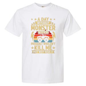 A Day Without Monster Trucks Garment-Dyed Heavyweight T-Shirt