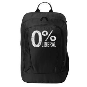 Antiliberal Democrat Zero Percent Liberal Trump City Backpack