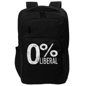 Antiliberal Democrat Zero Percent Liberal Trump Impact Tech Backpack