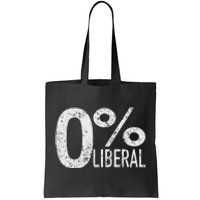 Antiliberal Democrat Zero Percent Liberal Trump Tote Bag