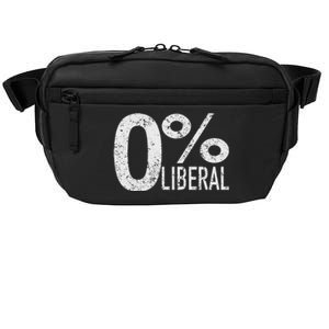 Antiliberal Democrat Zero Percent Liberal Trump Crossbody Pack