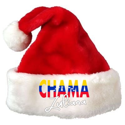 Artistic Design Zulia Chama Zuliana Flannel Venezuela Gift Premium Christmas Santa Hat