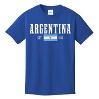 Argentina Est 1816 Argentinian Flag Pride Vintage Argentina Gift Kids T-Shirt