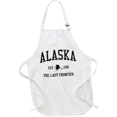 Alaska Est 1959 The Last Frontier Vintage Sports Design Apron