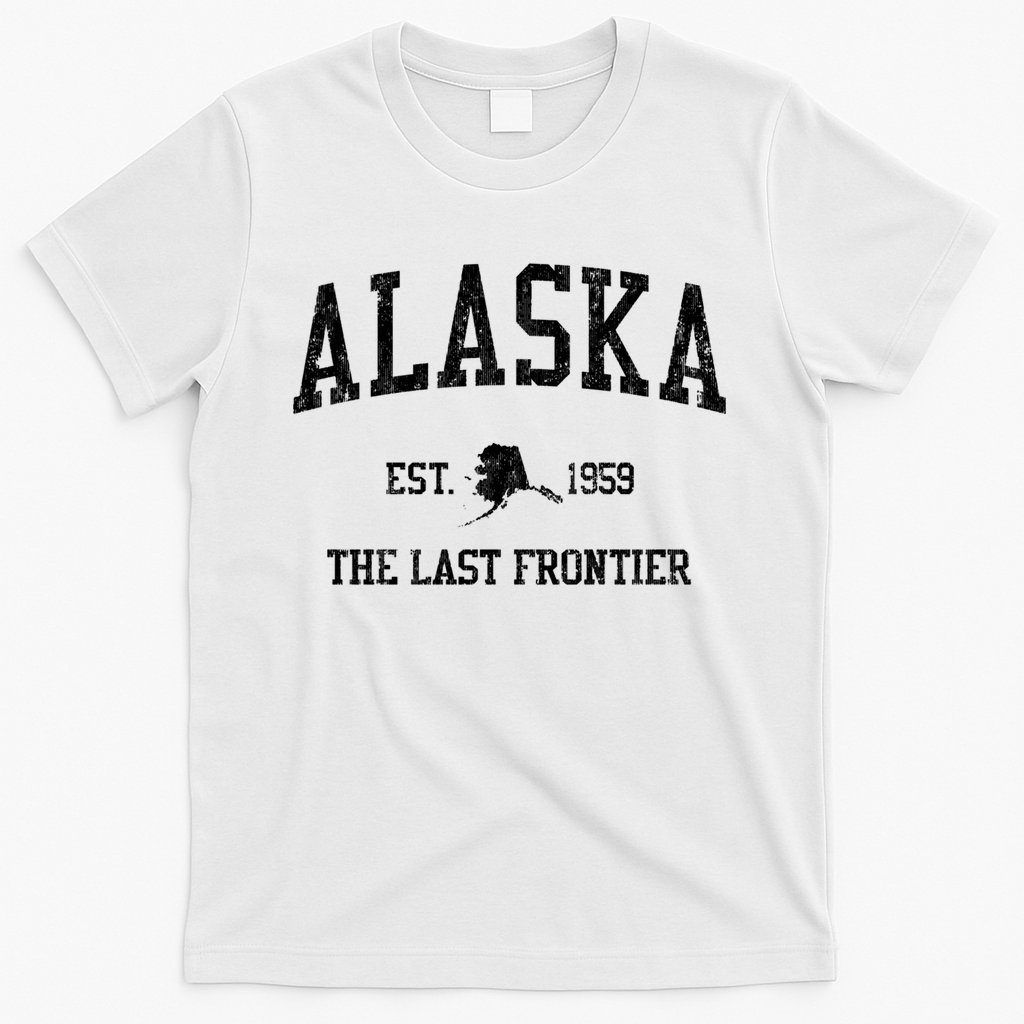 Alaska Est 1959 The Last Frontier Vintage Sports Design T-Shirt