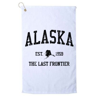 Alaska Est 1959 The Last Frontier Vintage Sports Design Golf Towel