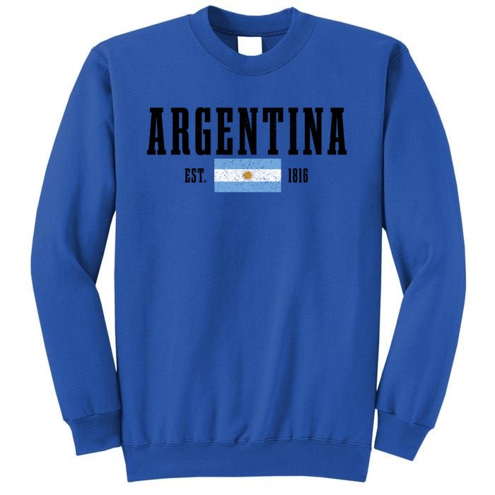 Argentina Est 1816 Argentinian Flag Pride Vintage Argentina Gift Sweatshirt