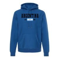 Argentina Est 1816 Argentinian Flag Pride Vintage Argentina Gift Premium Hoodie