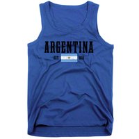 Argentina Est 1816 Argentinian Flag Pride Vintage Argentina Gift Tank Top