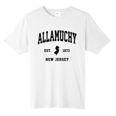 Allamuchy Est 1873 New Jersey Nj Vintage Athletic Sports Design Tall Fusion ChromaSoft Performance T-Shirt