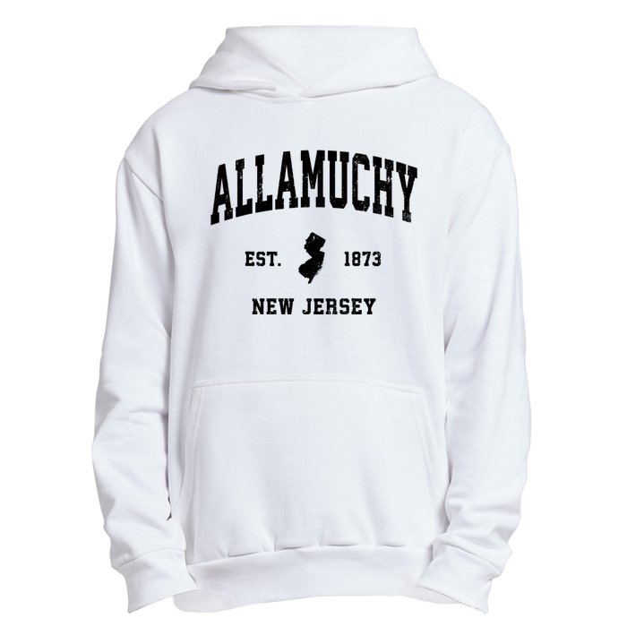 Allamuchy Est 1873 New Jersey Nj Vintage Athletic Sports Design Urban Pullover Hoodie