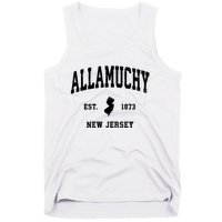 Allamuchy Est 1873 New Jersey Nj Vintage Athletic Sports Design Tank Top