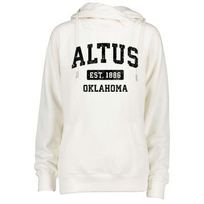 Altus Est 1886 Oklahoma Ok Vintage Sports Design Womens Funnel Neck Pullover Hood